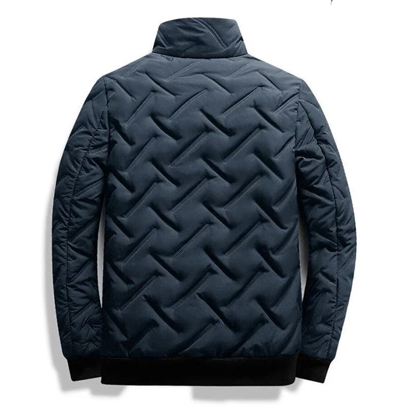 Veste d'hiver homme coton polyester coupe ample protection froid