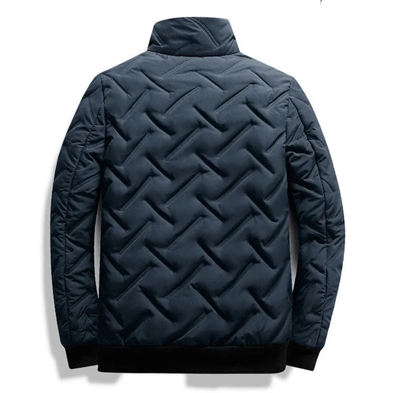 Veste d'hiver homme coton polyester coupe ample protection froid