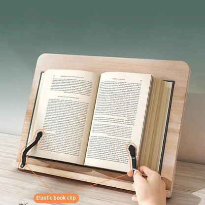 Support tablette bois pin naturel 5 inclinaisons pliable livres partitions 28x20 cm