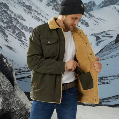 Veste homme classique hiver doublée chaleureuse