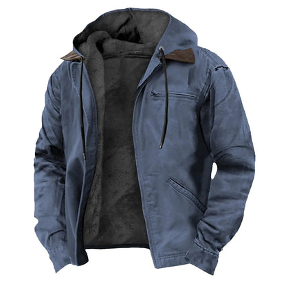 Veste homme premium doublée fermeture zippée poches