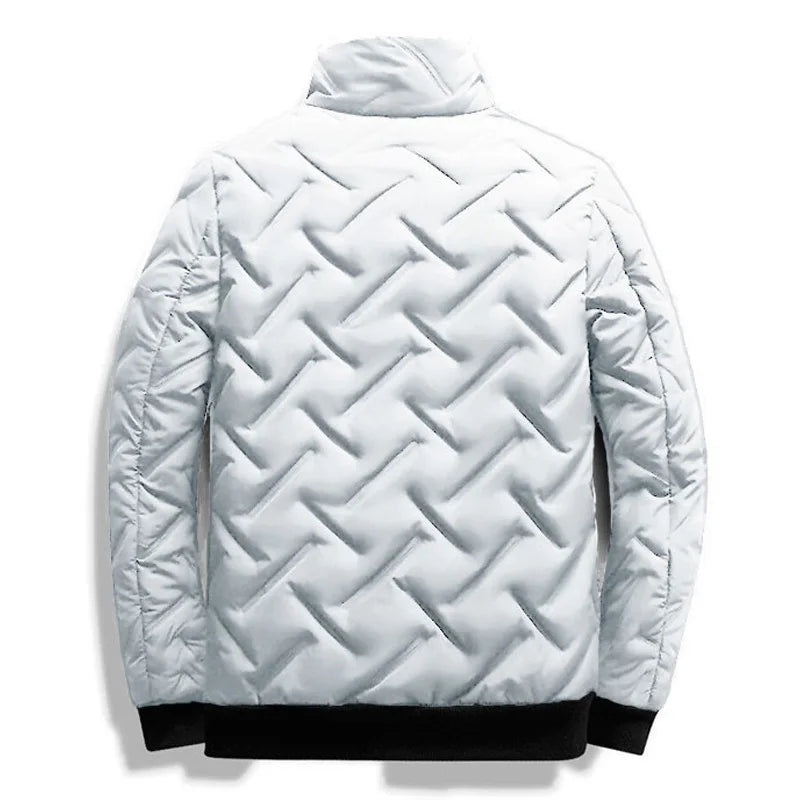 Veste d'hiver homme coton polyester coupe ample protection froid