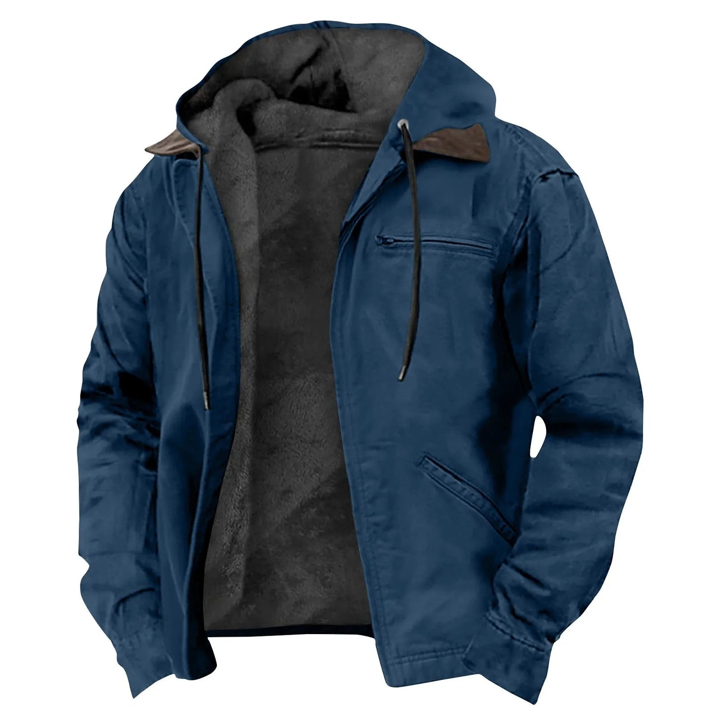 Veste homme premium doublée fermeture zippée poches