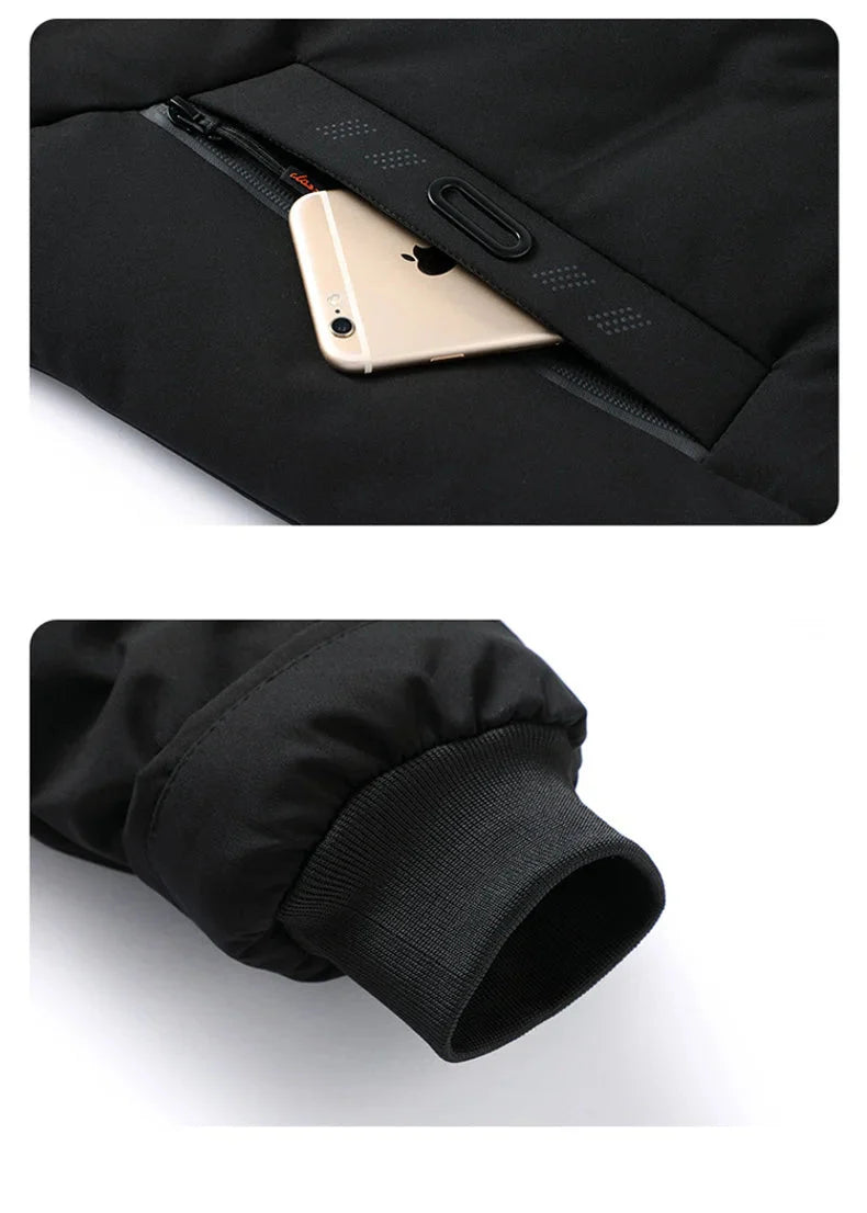 Veste homme thermique hiver coupe ajustée
