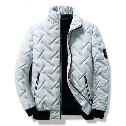 Veste d'hiver homme coton polyester coupe ample protection froid