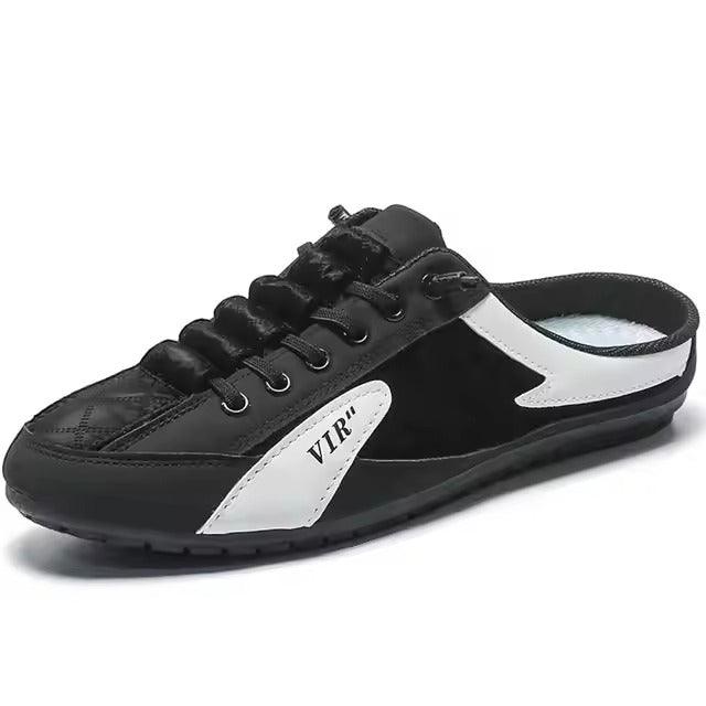 Baskets sans dossier homme cuir PU semelle EVA caoutchouc