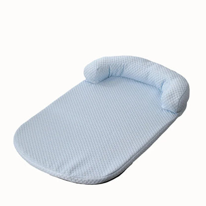 Lit rafraîchissant chien chat soie glacée auto-refroidissante mousse housse lavable S à XL