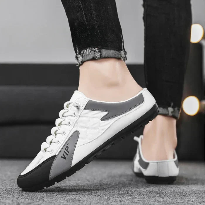 Baskets sans dossier homme cuir PU semelle EVA caoutchouc