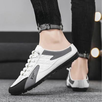Baskets sans dossier homme cuir PU semelle EVA caoutchouc
