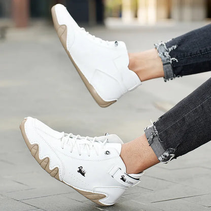 Bottes homme mi-montantes cuir synthétique semelle EVA caoutchouc