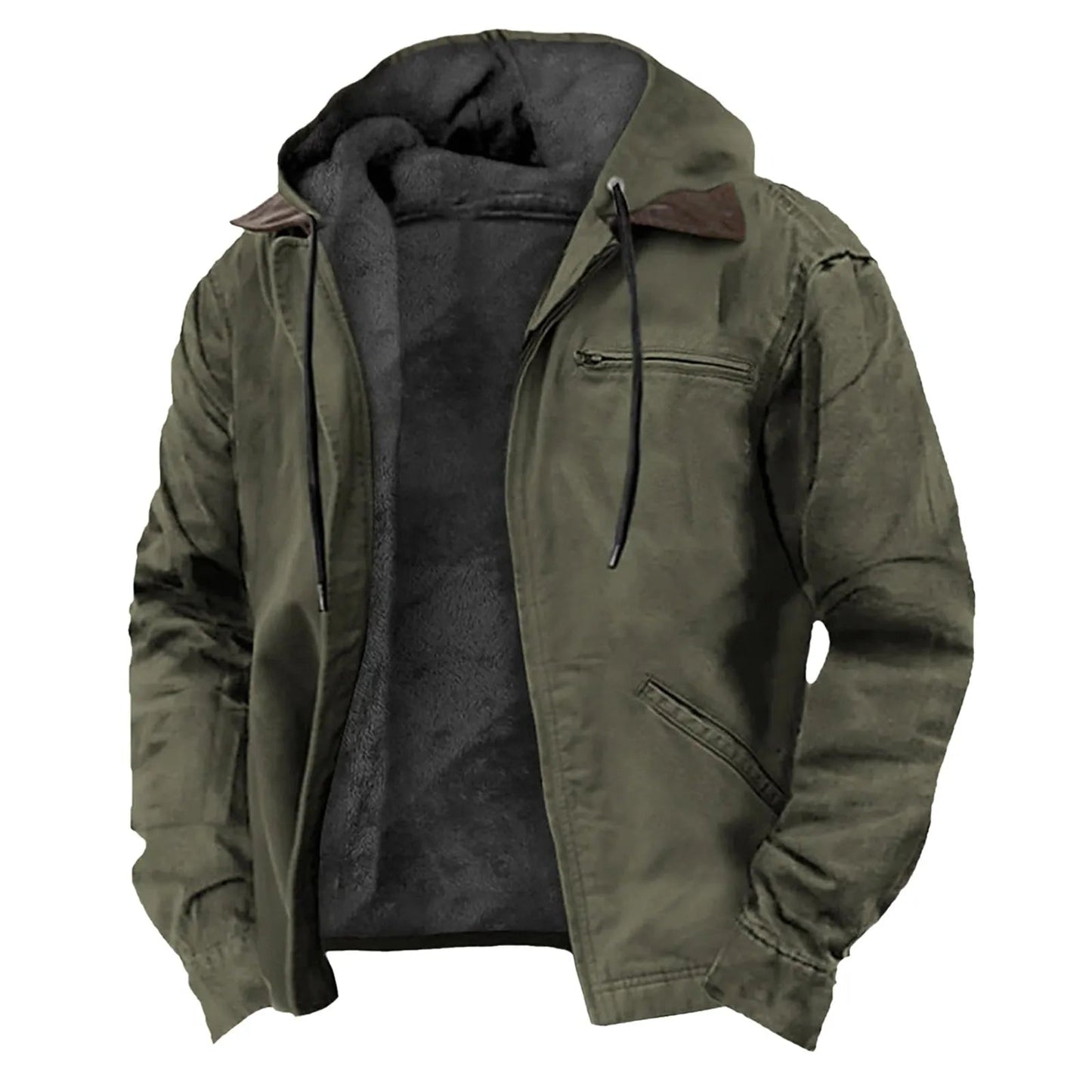 Veste homme premium doublée fermeture zippée poches