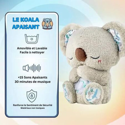 Doudou koala peluche douce apaisant enfant hypoallergénique