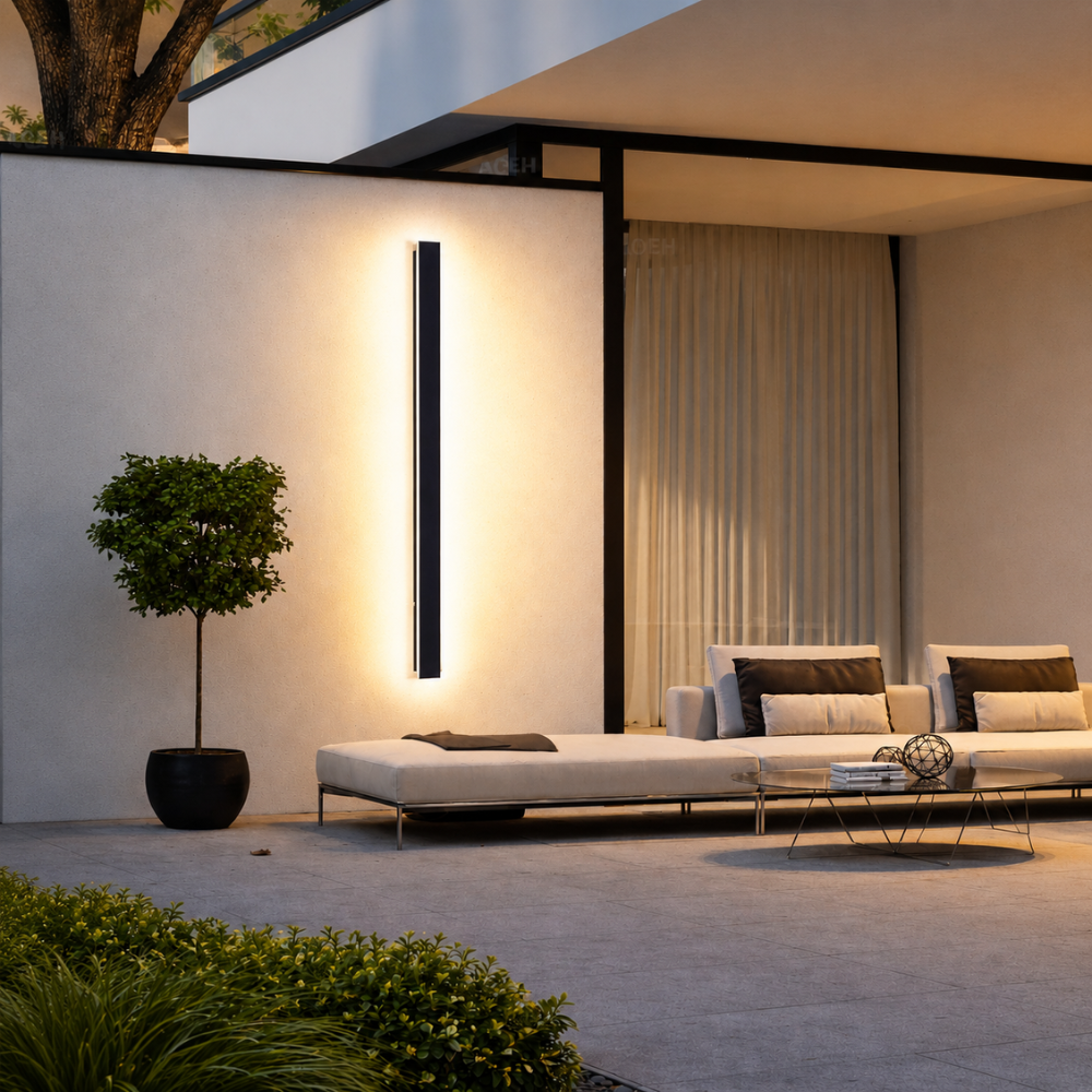 Applique murale extérieure LED IP65 métal acrylique dimmable