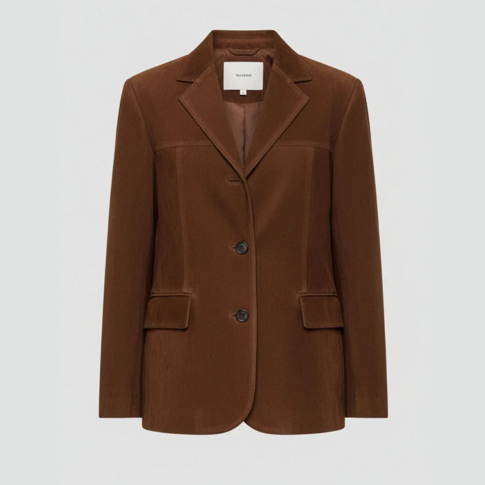 Veste daim femme suédine douce fermeture zippée