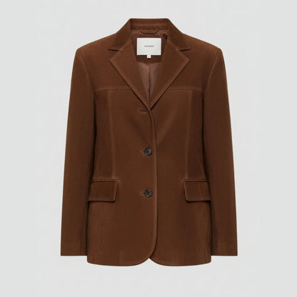 Veste daim femme suédine douce fermeture zippée