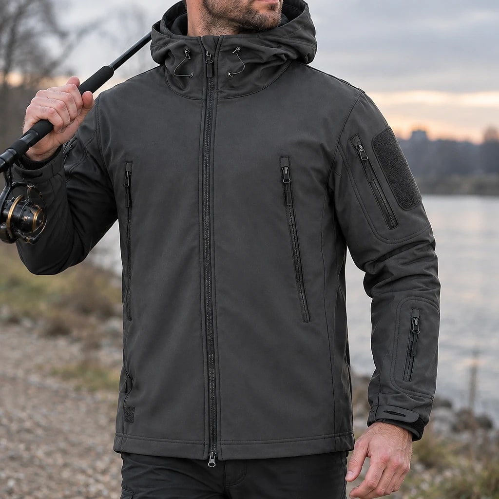 Alfie – Veste Militaire Imperméable à Capuche
