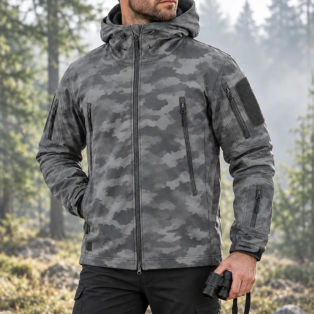 Alfie – Veste Militaire Imperméable à Capuche