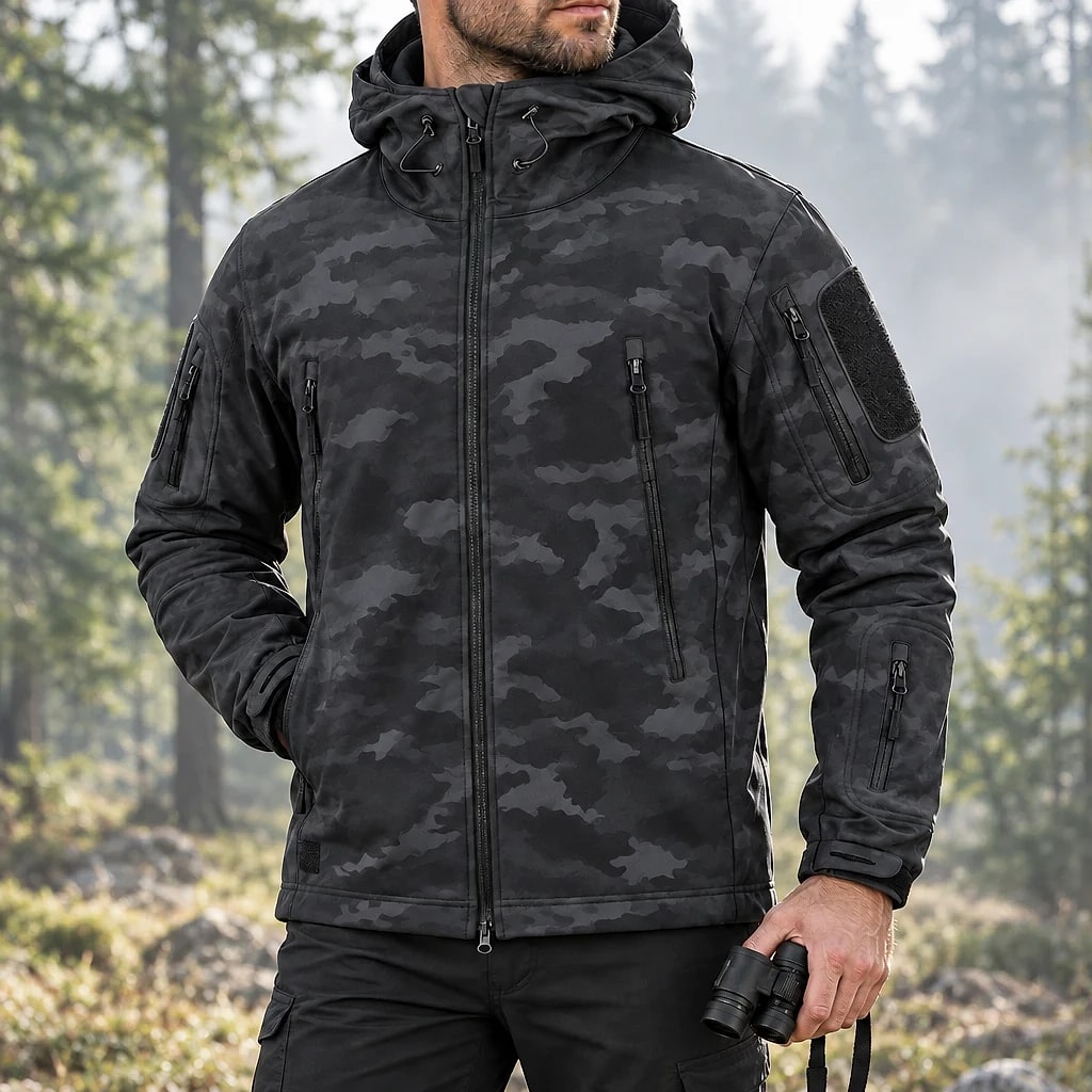Alfie – Veste Militaire Imperméable à Capuche