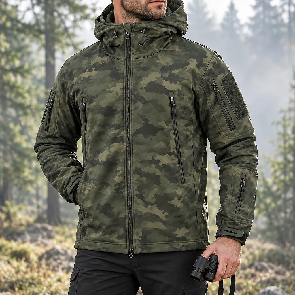 Alfie – Veste Militaire Imperméable à Capuche