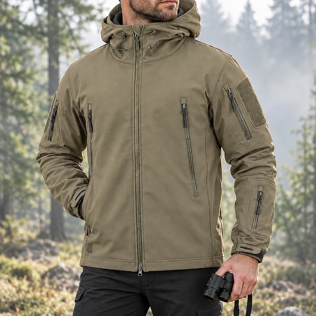 Alfie – Veste Militaire Imperméable à Capuche