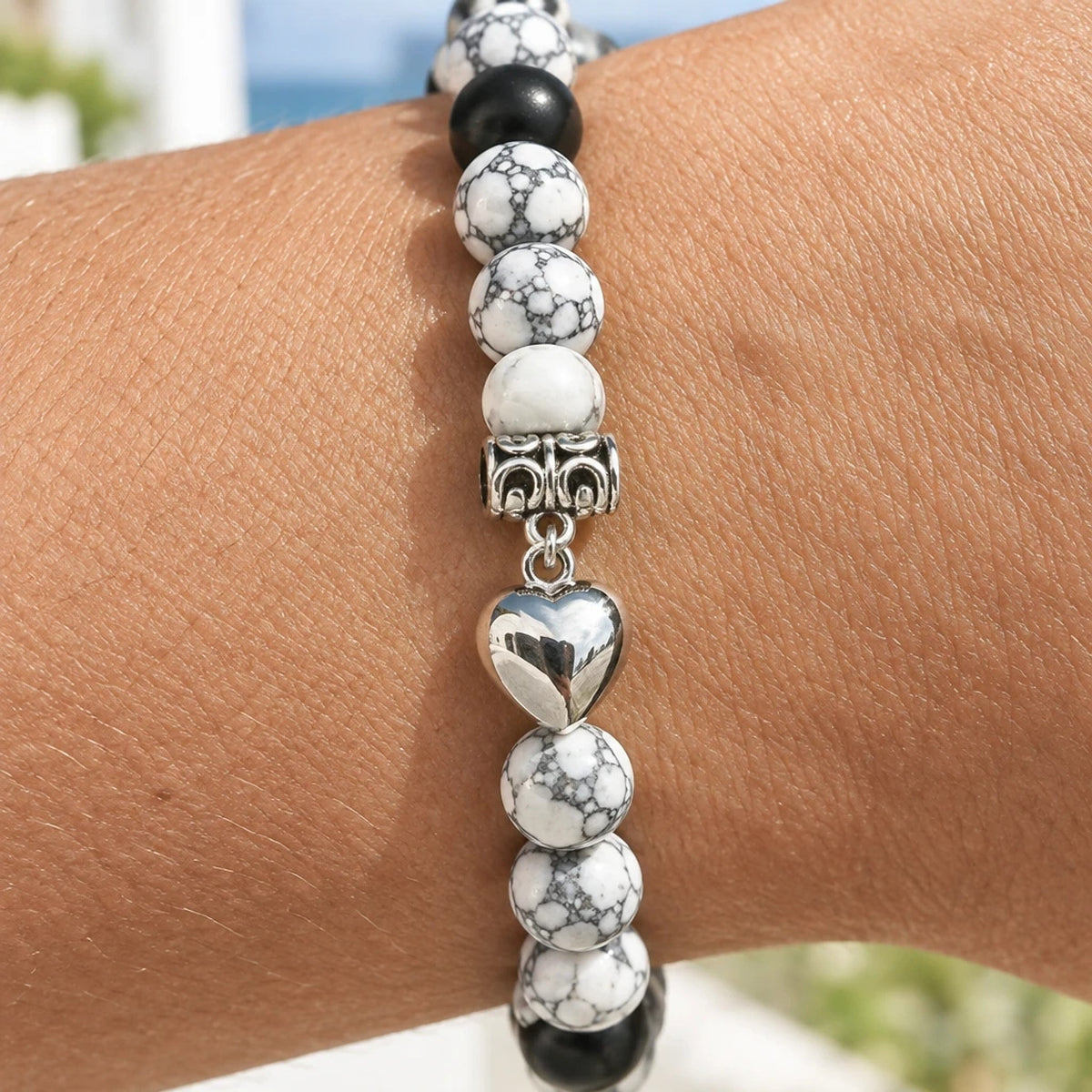 Ambrose – Bracelet Couple Pierres Naturelles