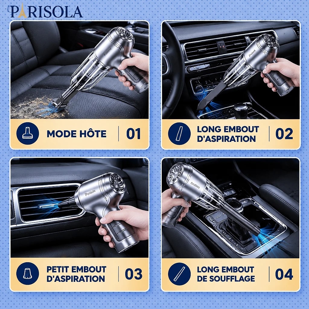 Aspirateur de Voiture Sans Fil