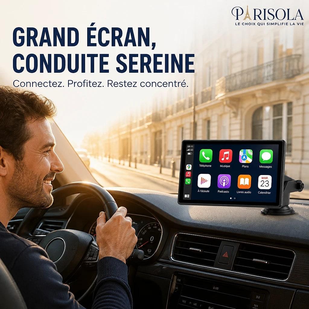 Autoradio CarPlay Sans Fil 9 Pouces