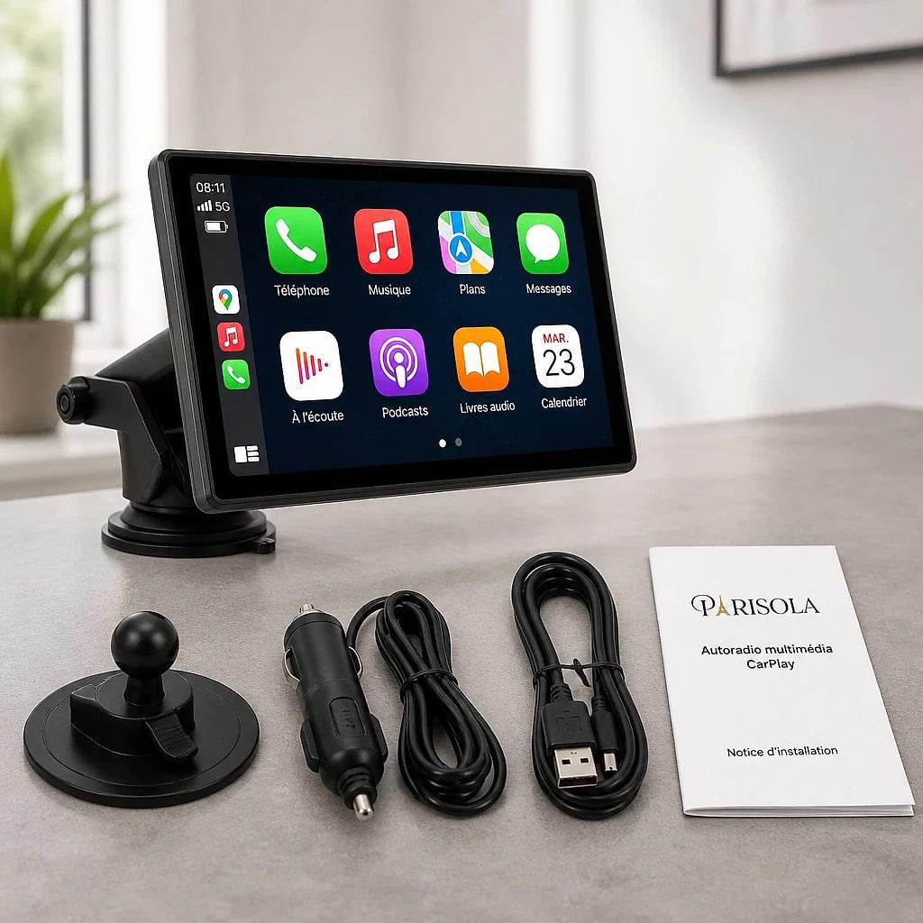 Autoradio CarPlay Sans Fil 9 Pouces