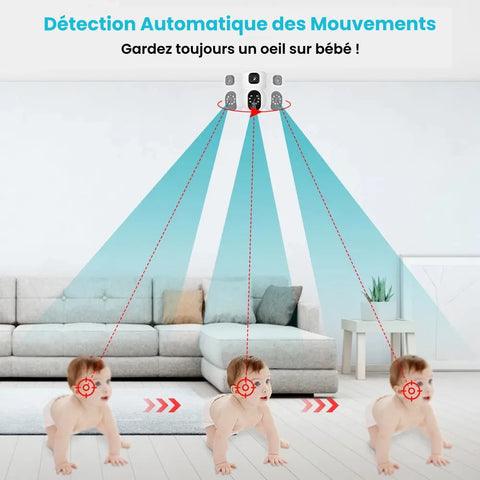 Babyphone Caméra 2K HD Rotatif