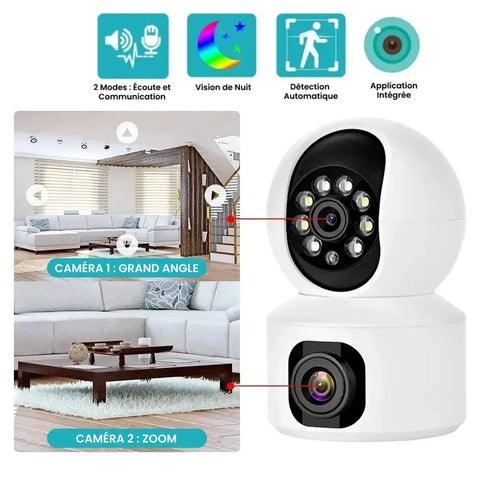 Babyphone Caméra 2K HD Rotatif