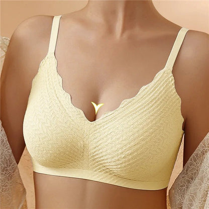Soutien-gorge femme sans armatures tissu respirant confortable