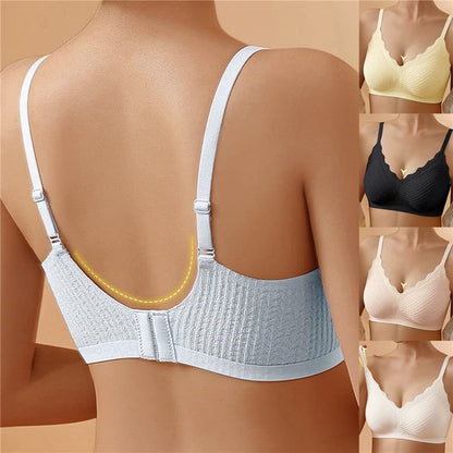 Soutien-gorge femme sans armatures tissu respirant confortable