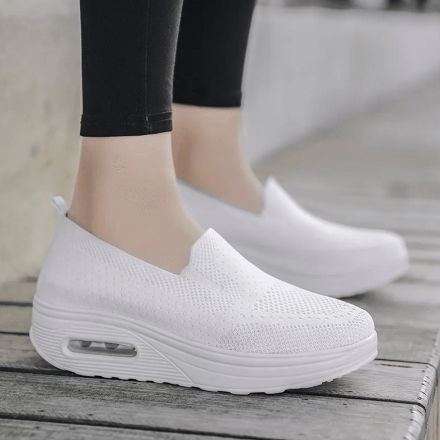 Chaussures orthopédiques femme maille respirante semelle EVA légère