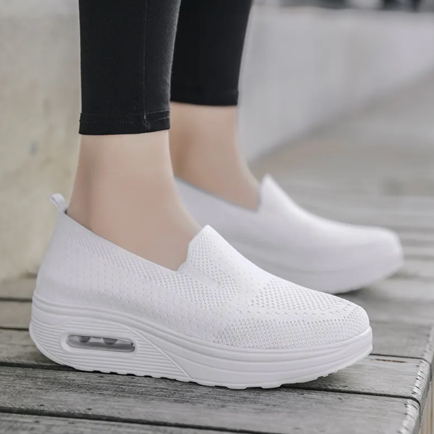 Chaussures orthopédiques femme maille respirante semelle EVA légère