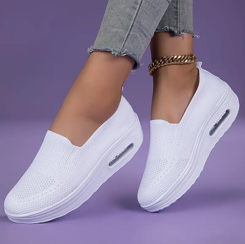 Chaussures orthopédiques femme maille respirante semelle EVA légère