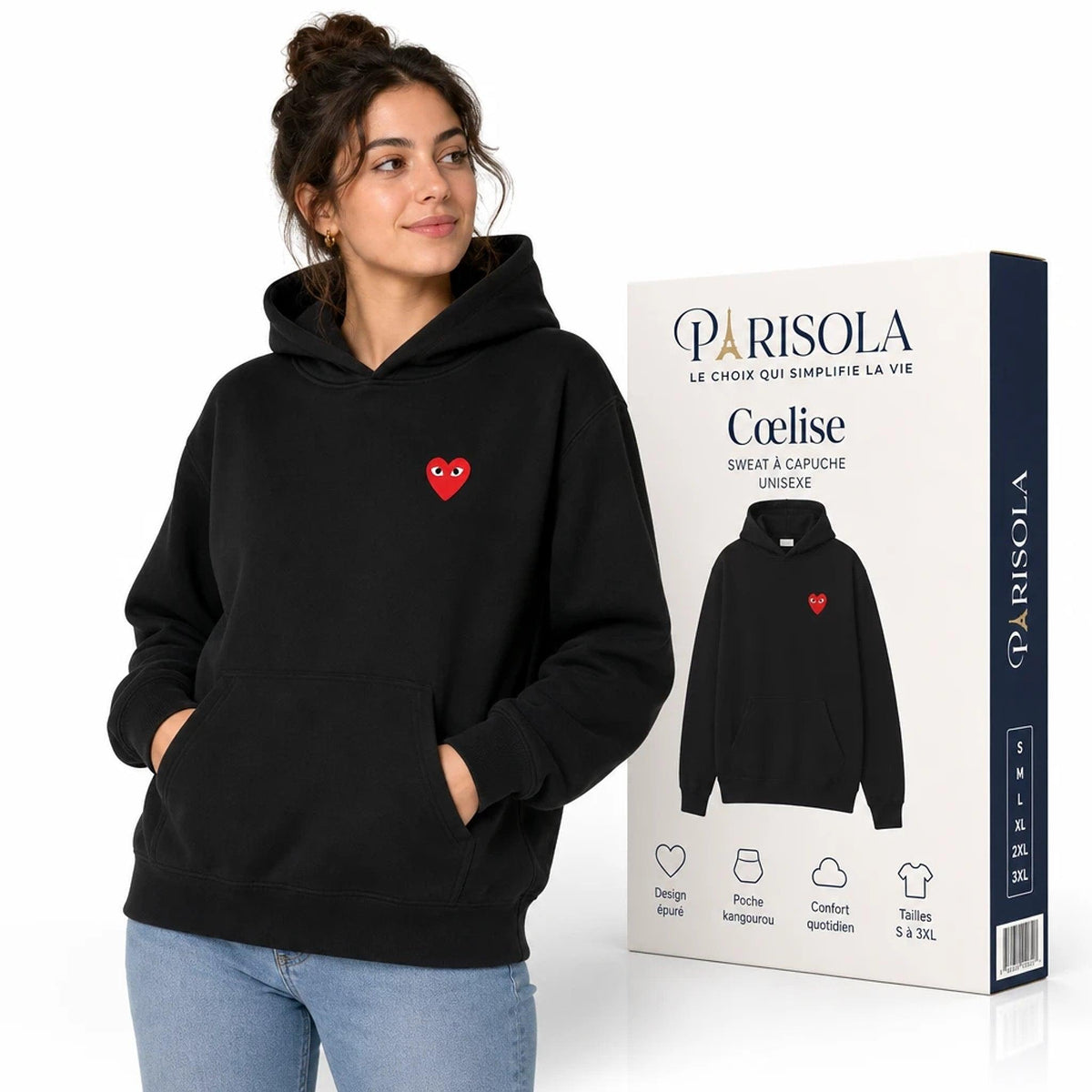 Cœlise – Sweat à Capuche Femme