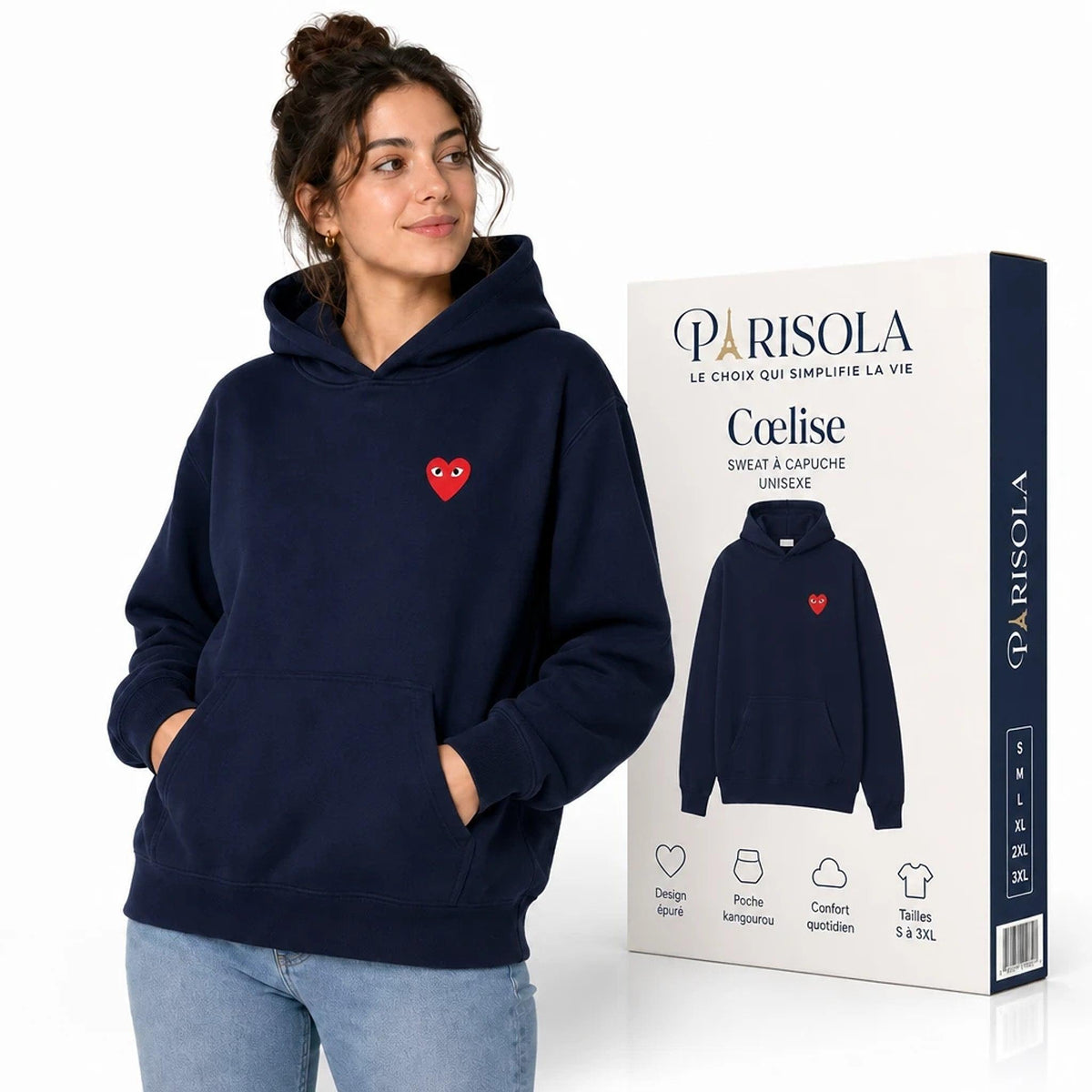 Cœlise – Sweat à Capuche Femme