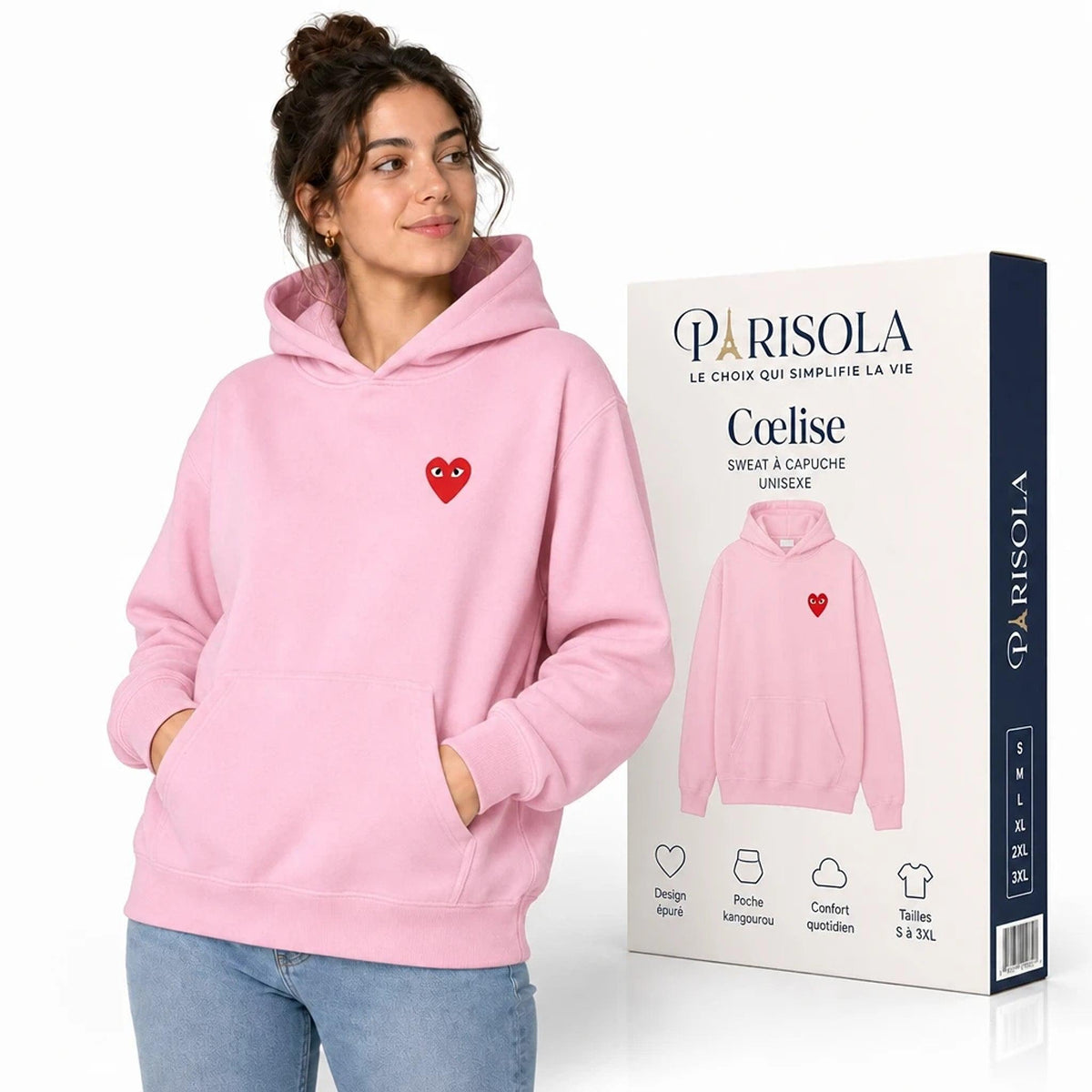 Cœlise – Sweat à Capuche Femme
