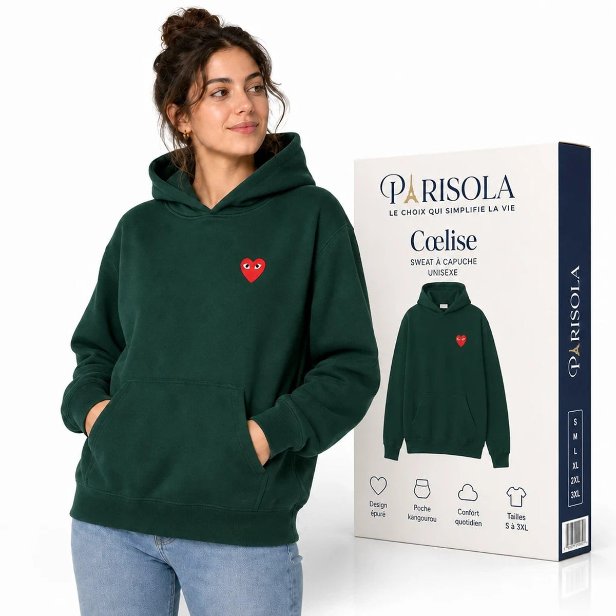 Cœlise – Sweat à Capuche Femme