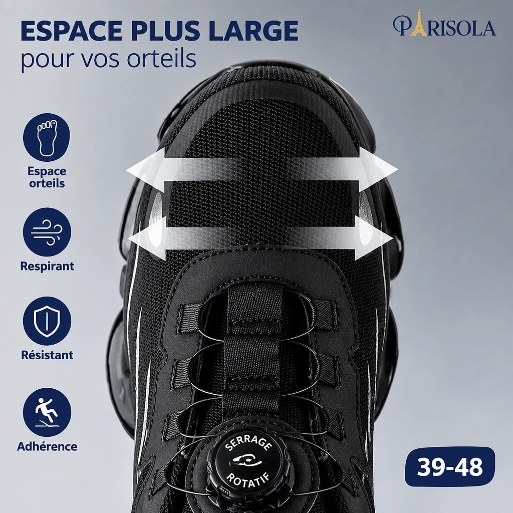 Chaussures de Travail Orthopédiques Homme