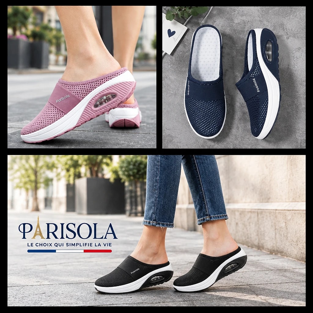 Chaussures Slip-On Coussinées Confort