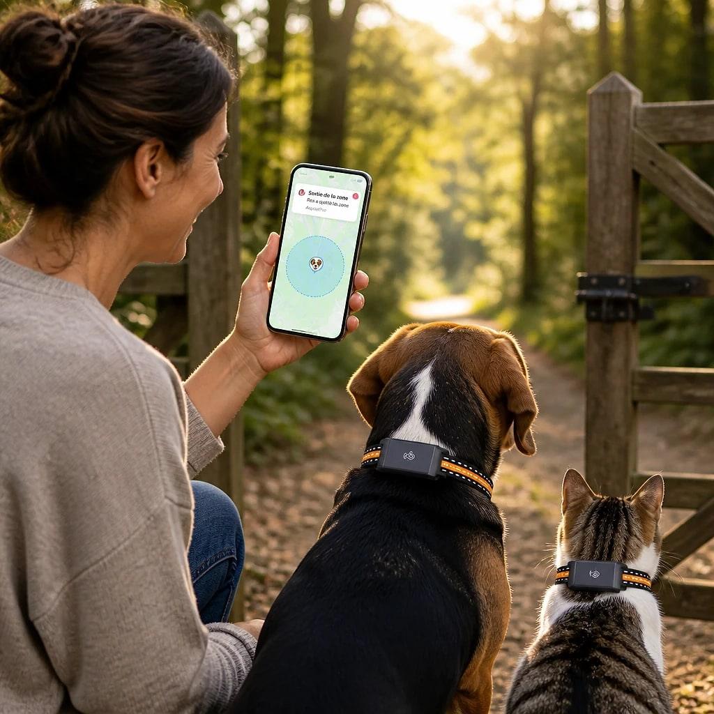 Collier GPS Chat Chien Étanche