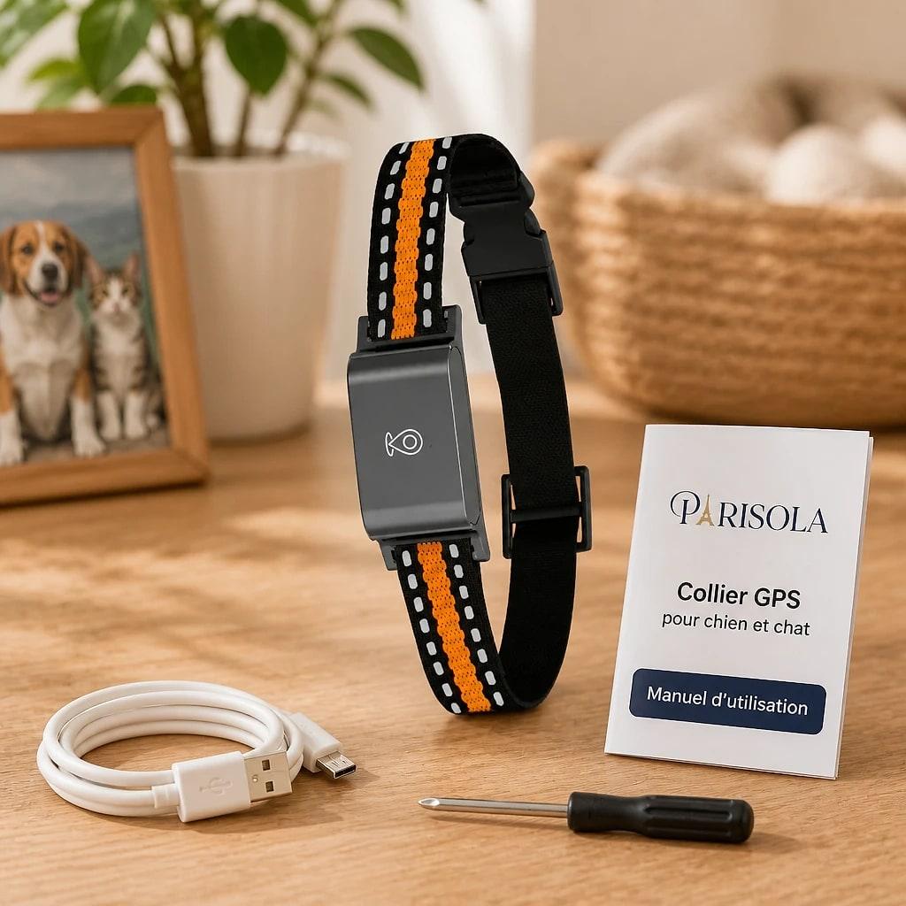 Collier GPS Chat Chien Étanche