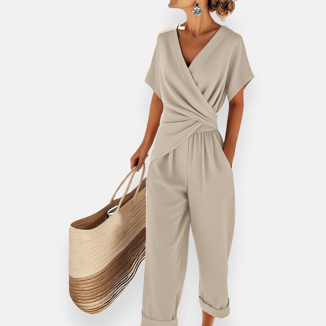 Combinaison Pantalon Cache-Cœur