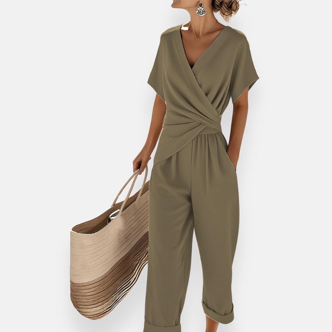 Combinaison Pantalon Cache-Cœur