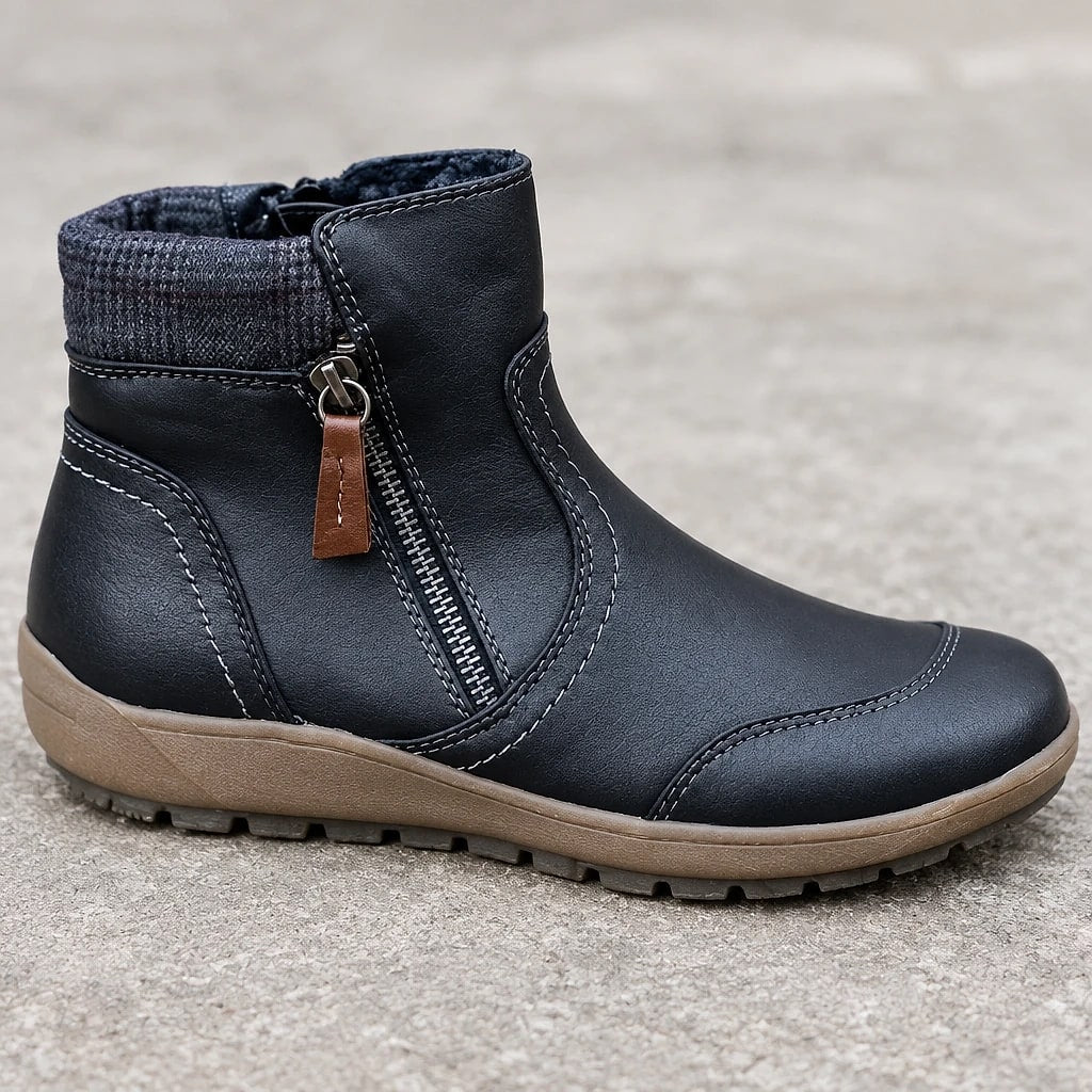 Delphine – Bottines Orthopédiques Zip Chaud