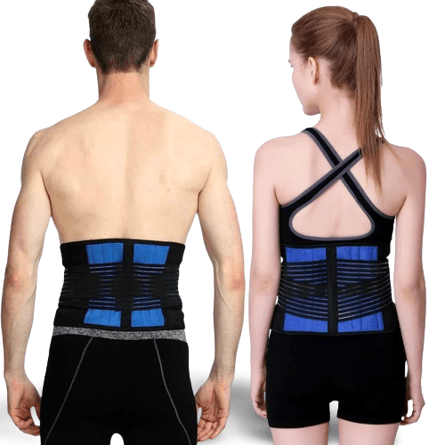 Ceinture soutien lombaire néoprène double traction sangles velcro S à 6XL