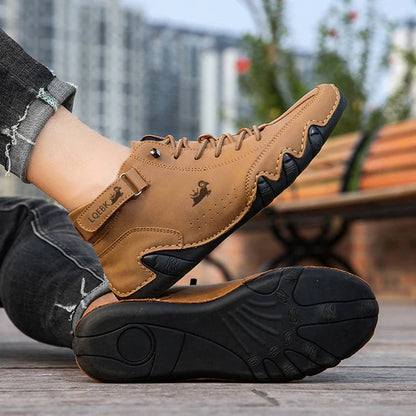Bottes homme mi-montantes cuir synthétique semelle EVA caoutchouc
