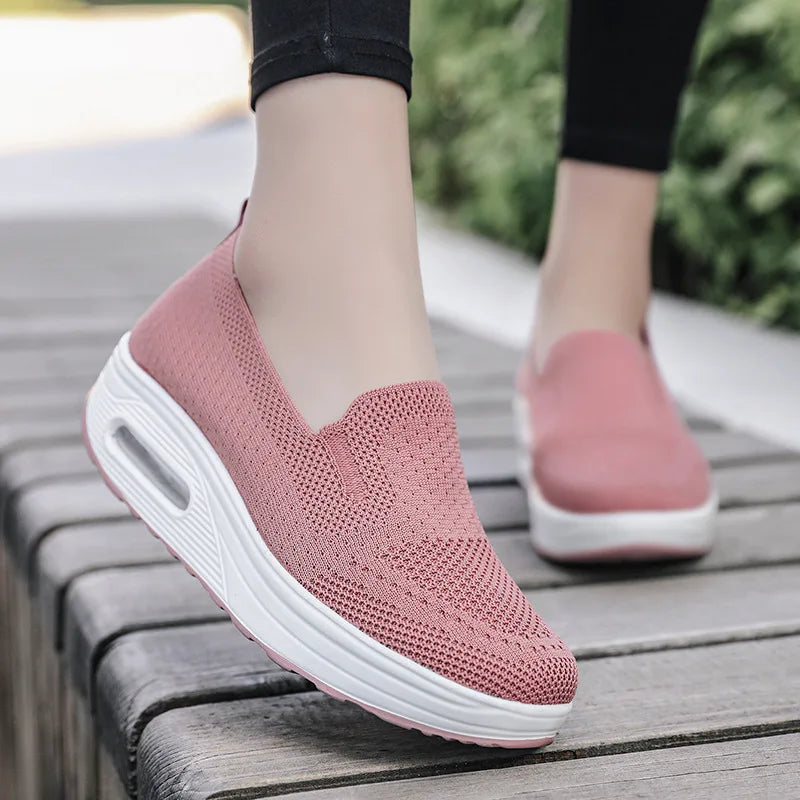 Chaussures orthopédiques femme maille respirante semelle EVA légère