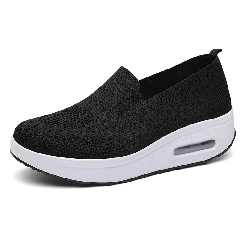 Chaussures orthopédiques femme maille respirante semelle EVA légère